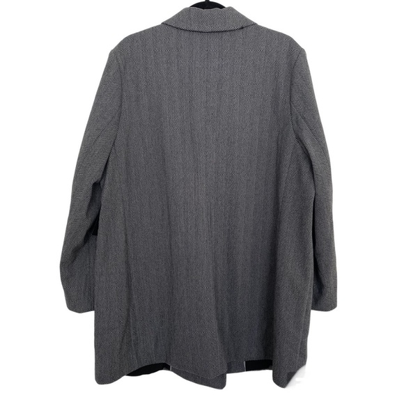 Black Tape Double Breasted Herringbone Blazer Jacket New Size 1X - Picture 3 of 13